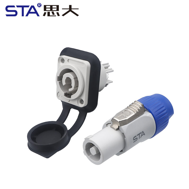 Разъем SNC: IP54 3-контактный 20A Фиксируемый силовой штекер для LED и Сцены