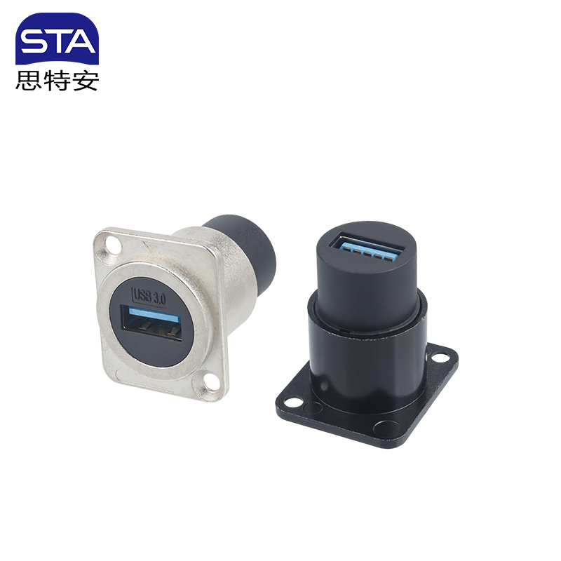 Разъем USB 3.0 SE IP65 | Панельная розетка двойная мама