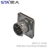 MS3112 Connector: Блочная Круглая Розетка MIL-DTL-26482 (Pin & Socket)